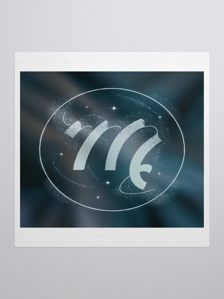 Virgo Zodiac Sticker - Maiden with Floral Accents - Vinyl product image (3)