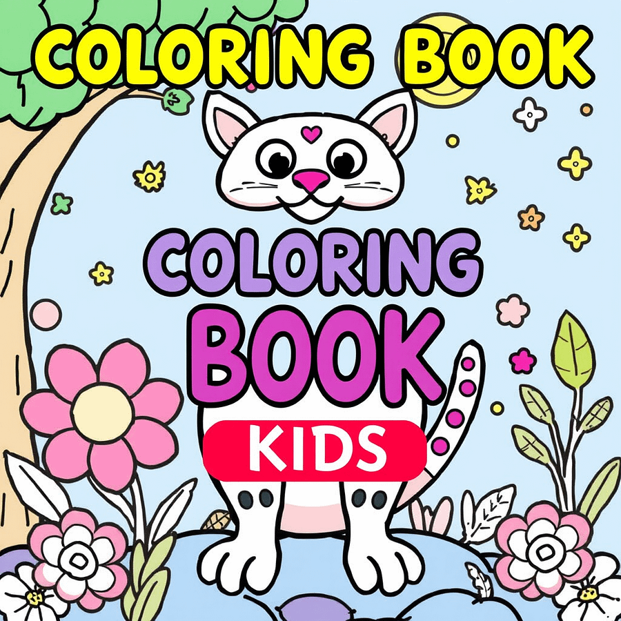 Premium Coloring Book for Kids – Fun & Engaging Designs to Spark Creativity, Enhance Focus & Develop Fine Motor Skills – Perfect for Ages 3-8 product image (1)