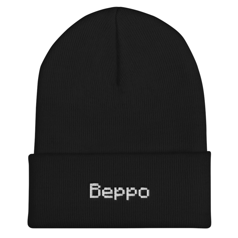 Beppo Embroidered Beanie - Black product image (1)
