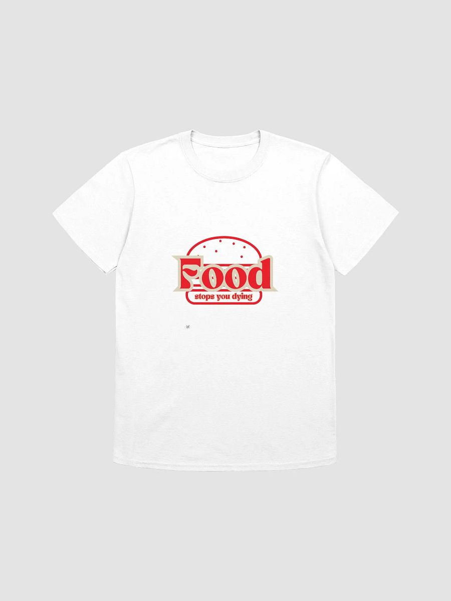 Food Stops You Dying Graphic Tee – Retro Fast-Food Inspired Statement Shirt product image (5)