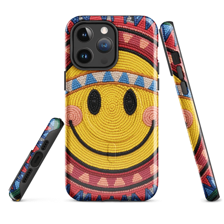 Smiley Face Faux-Beadwork iPhone® Case product image (4)