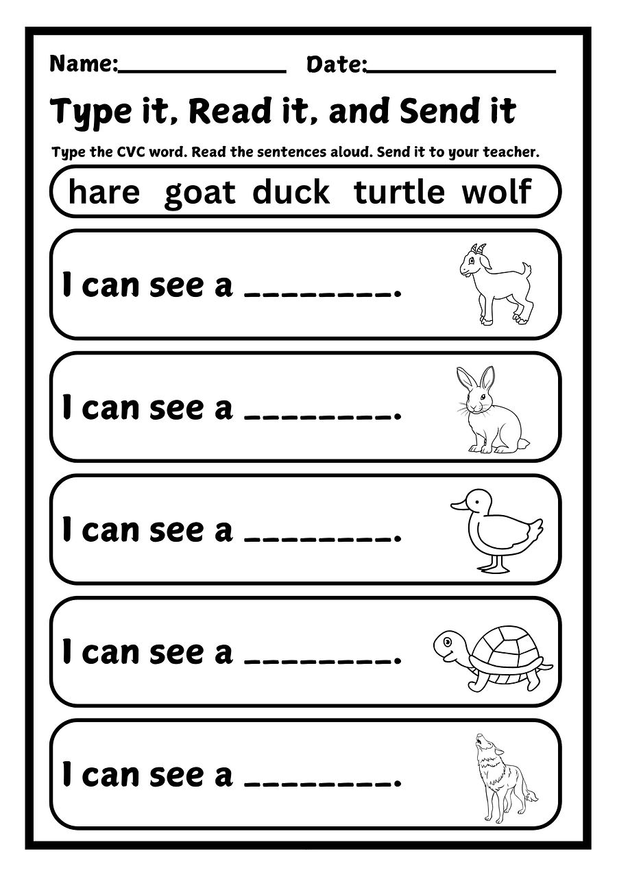 CVC Words Worksheets PDF Bundle product image (3)