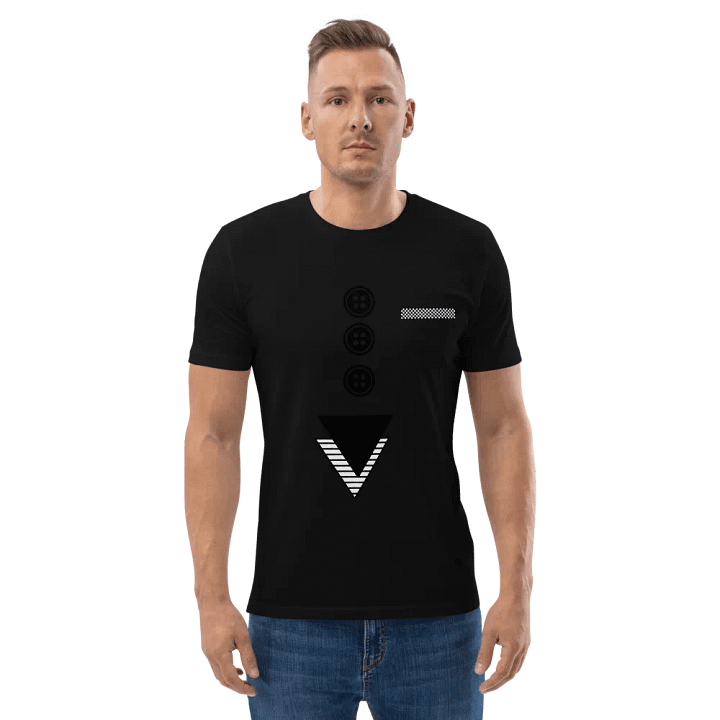 Triangles with buttons and hankie Organic Cotton T-Shirt product image (4)