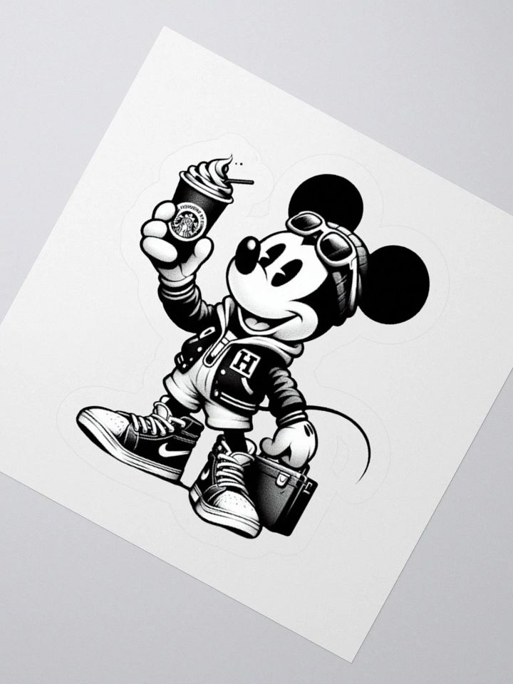 Hustling Mouse | Kiss Cut Sticker product image (5)