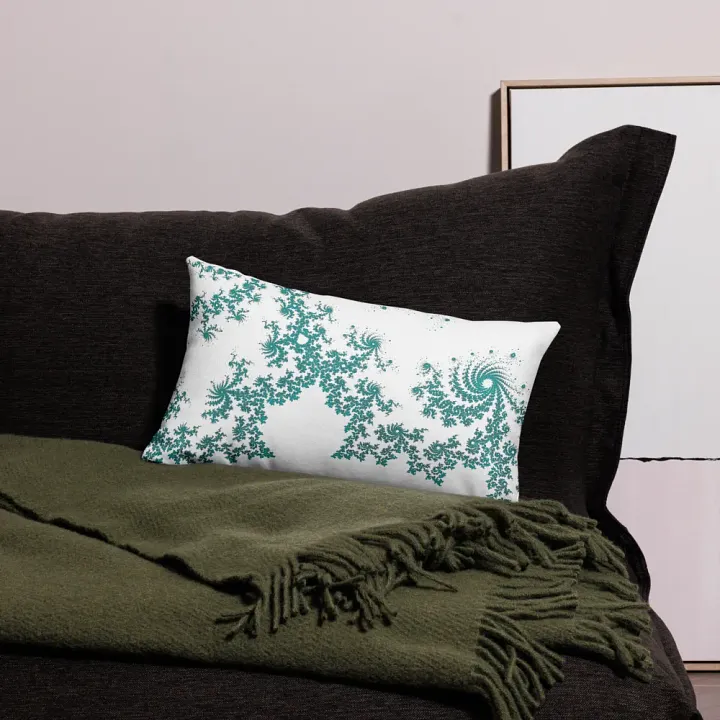 Fractal Pillow Case (White) product image (1)