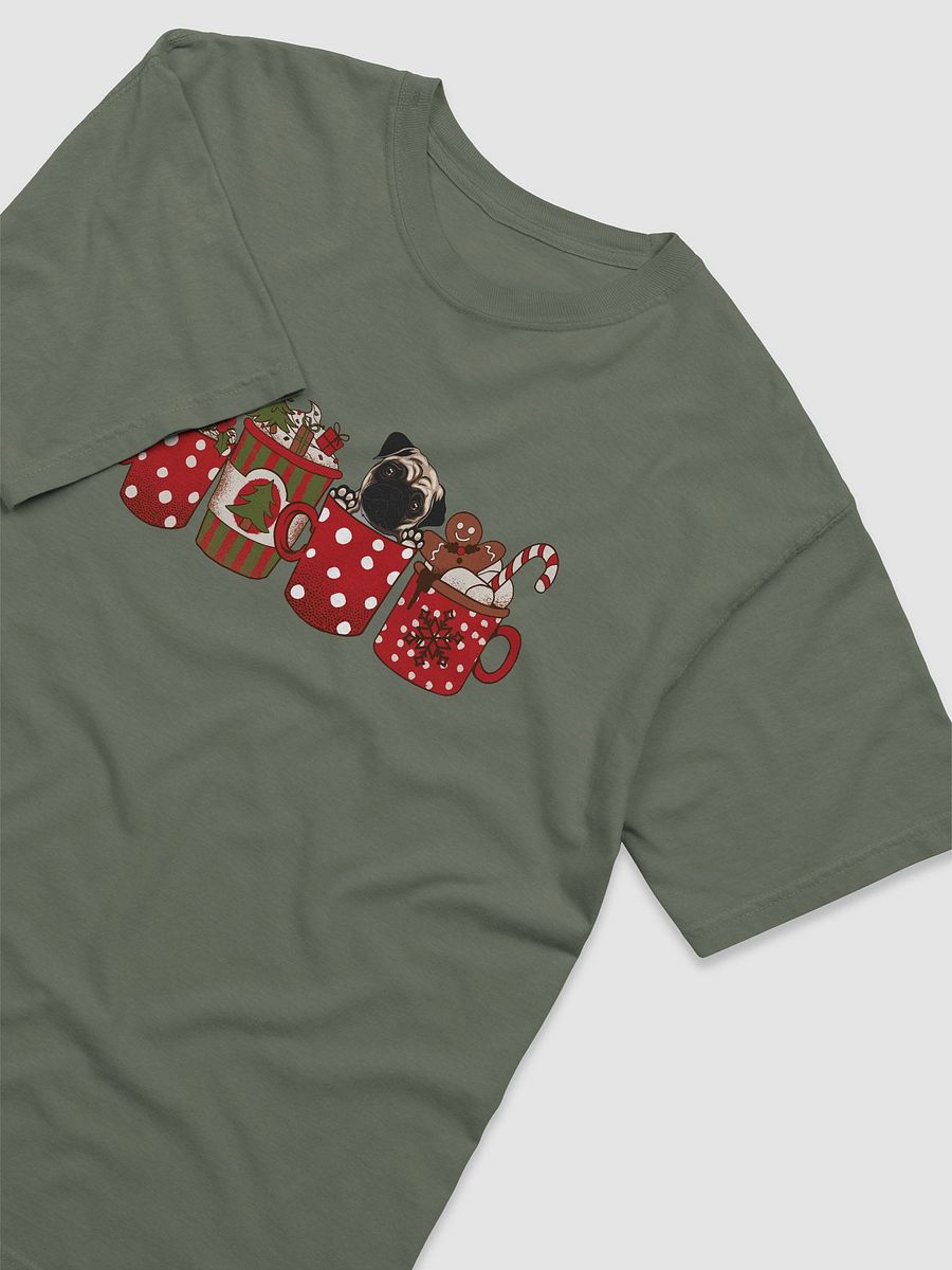 Cute Pug(2) in a Christmas Cup T-Shirt | Funny Christmas Pup in a Cup product image (21)