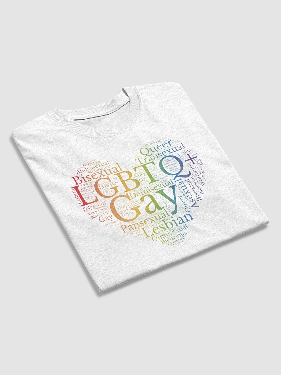 Heart Shape Word Cloud LGBTQ+ product image (4)