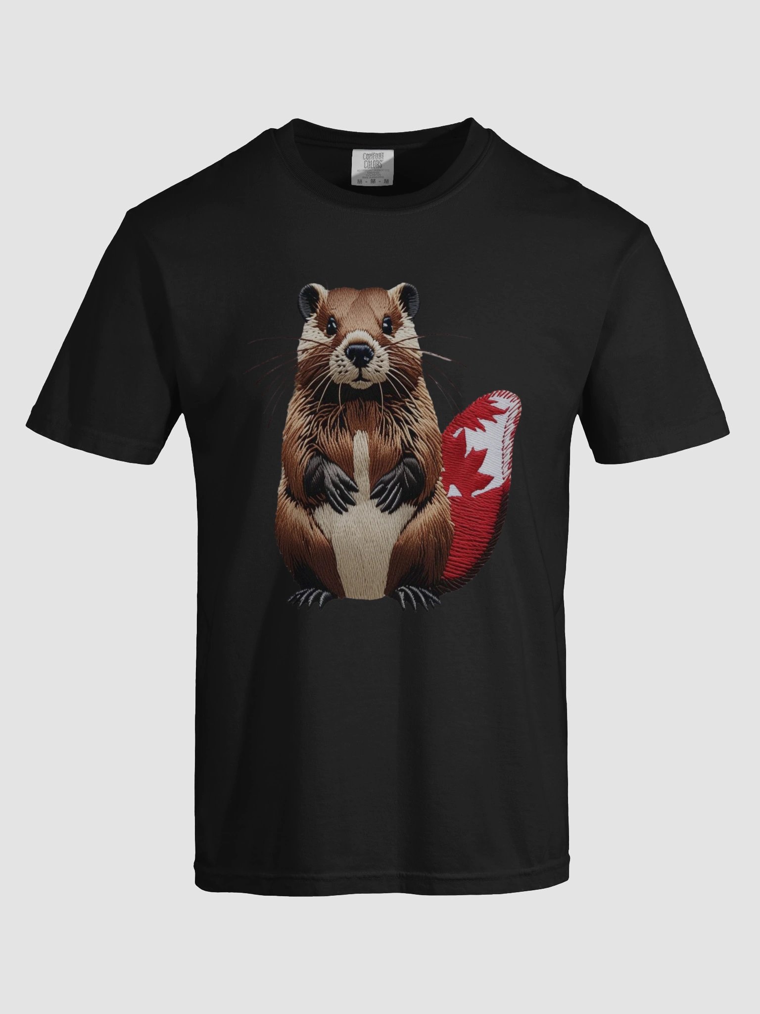 Canadian Beaver Embroidered Patch Tee product image (60)