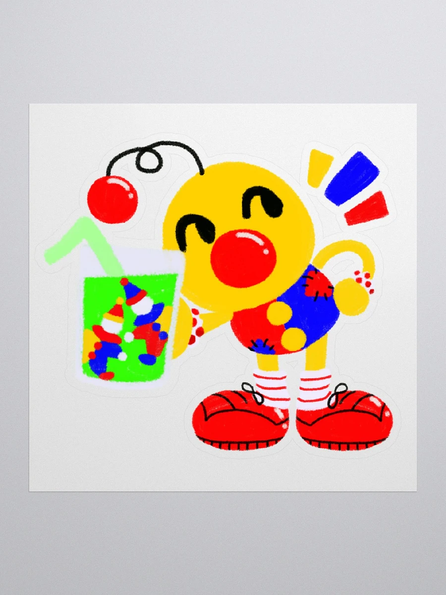 Boyoyoing Clown Soda Sticker Flat Colour product image (1)
