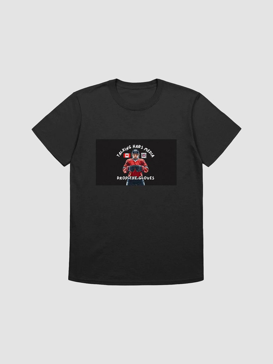 Talking Habs Drop the Gloves Black Design T-Shirt product image (3)