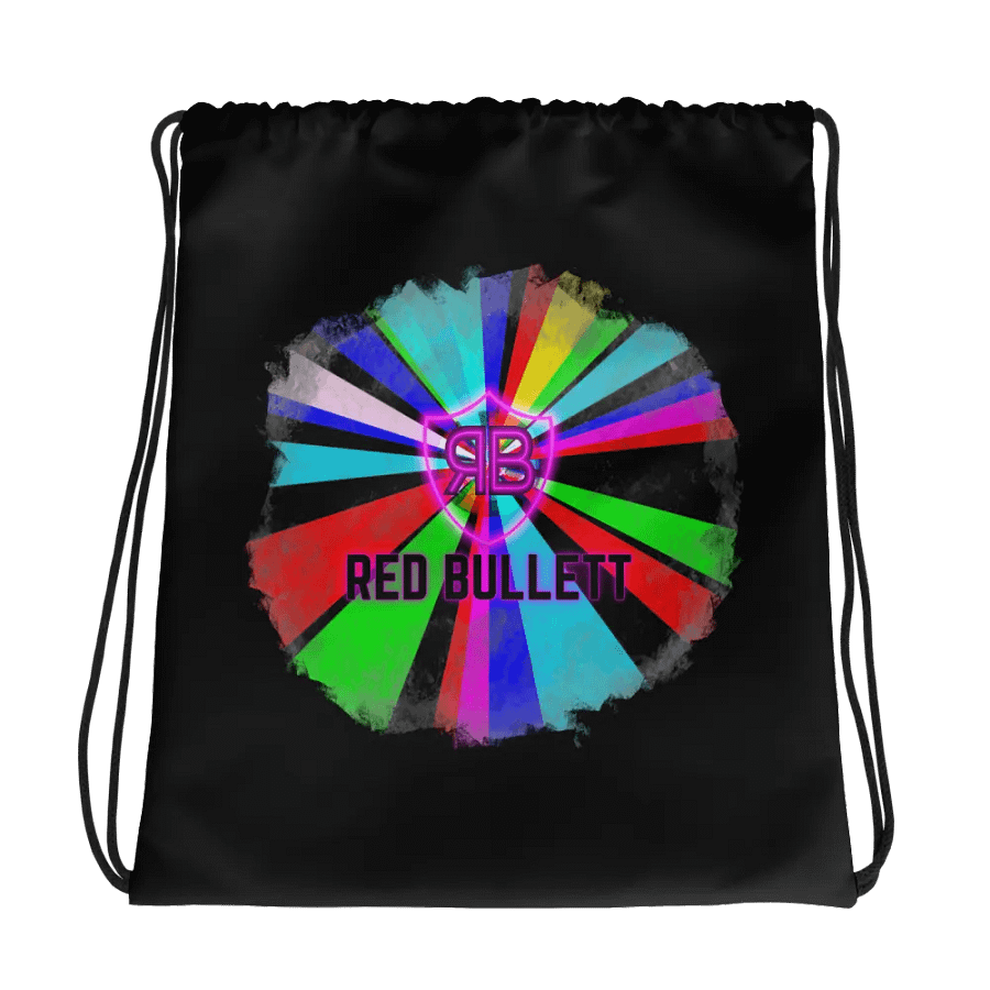 Red Bullett Tricolor Drawstring Bag product image (1)