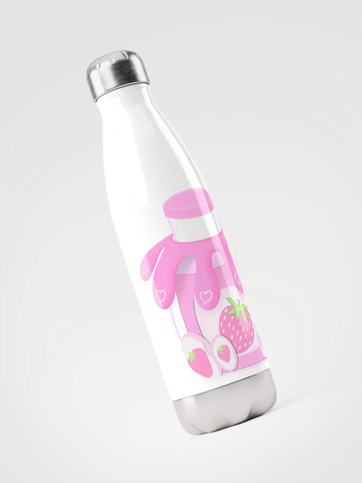 Strawberry Milk Waterbottle - black product image (8)
