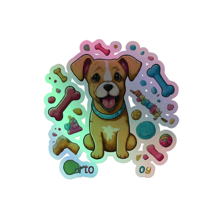 Puppy Playtime Holographic Sticker Sheet product image (2)