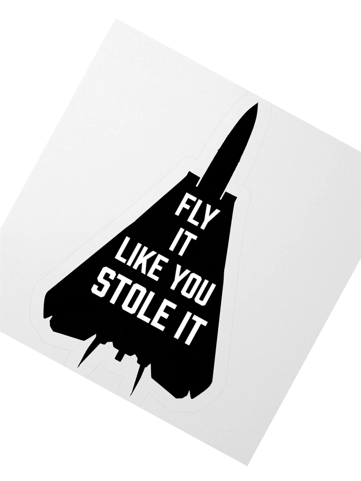 Fly it like you stole it - Sticker product image (8)