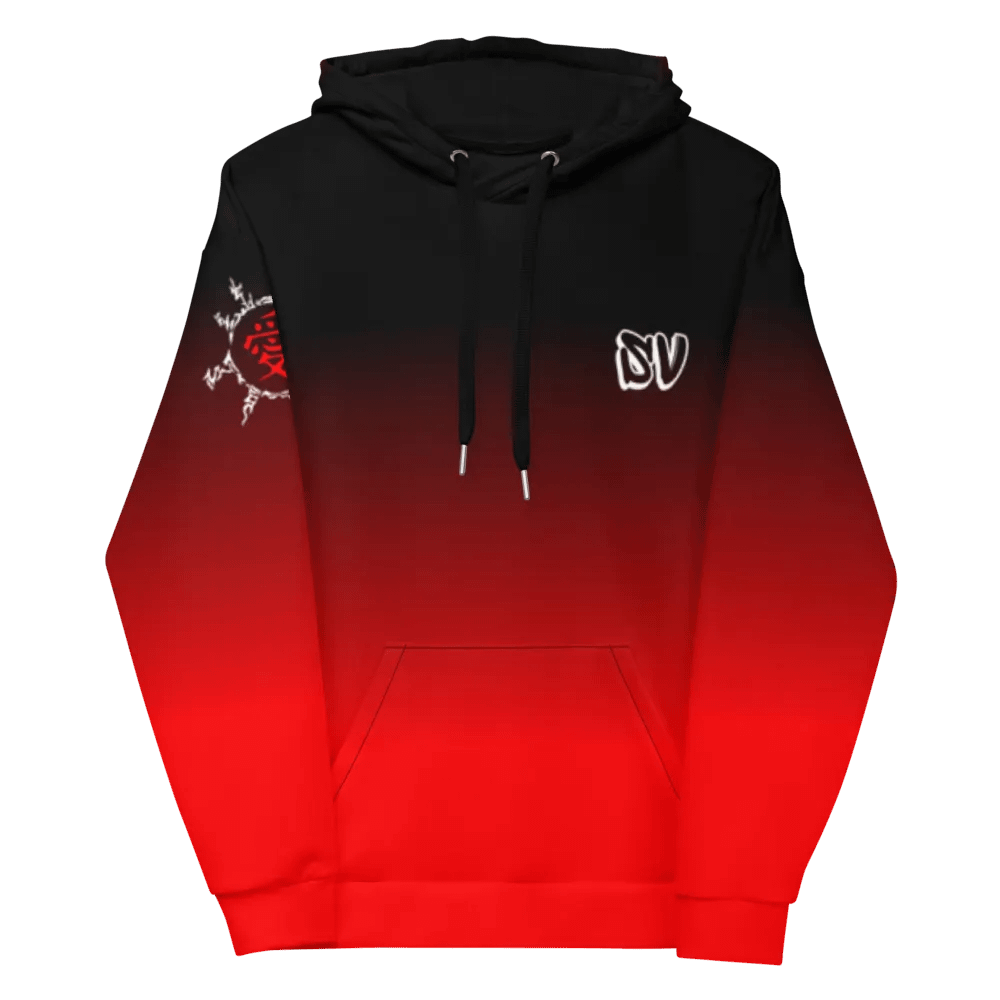 STRAIGHT VIBIN NEON COLOR FADE STYLE SHUKAKU + GAARA HOODIE product image (12)
