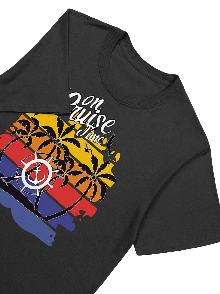 On Cruise Time Design-Tropical Vacation Graphic T-Shirt product image (21)