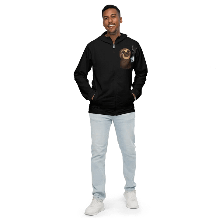 Sloth Serenity All-Over Windbreaker product image (1)