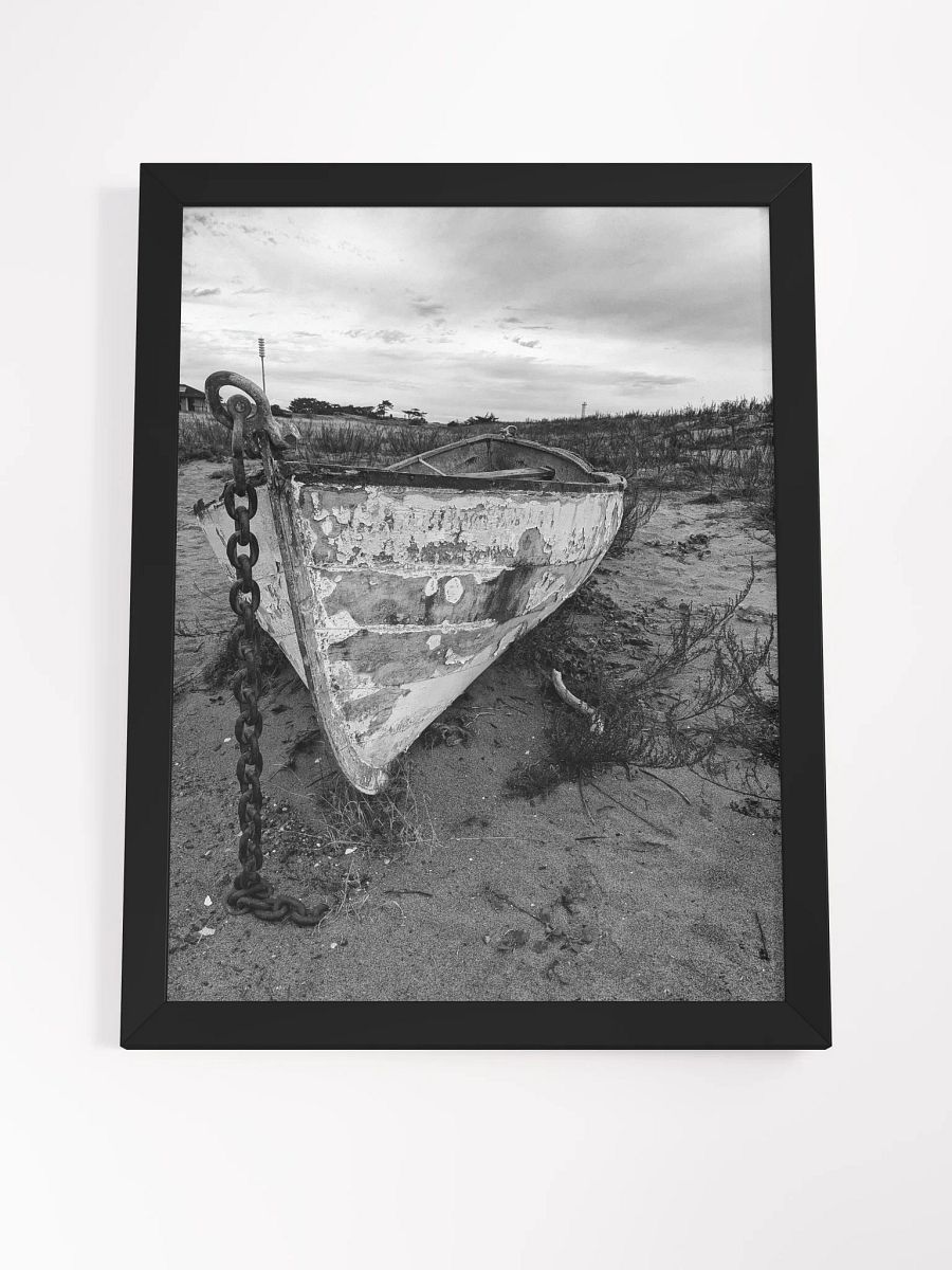 Black and White photo of Boat 12x16 product image (10)