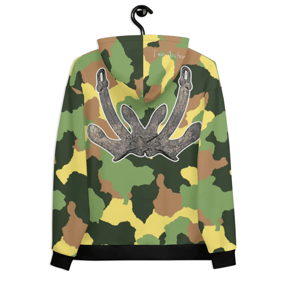 Green Camouflage Anchor Hoodie product image (10)