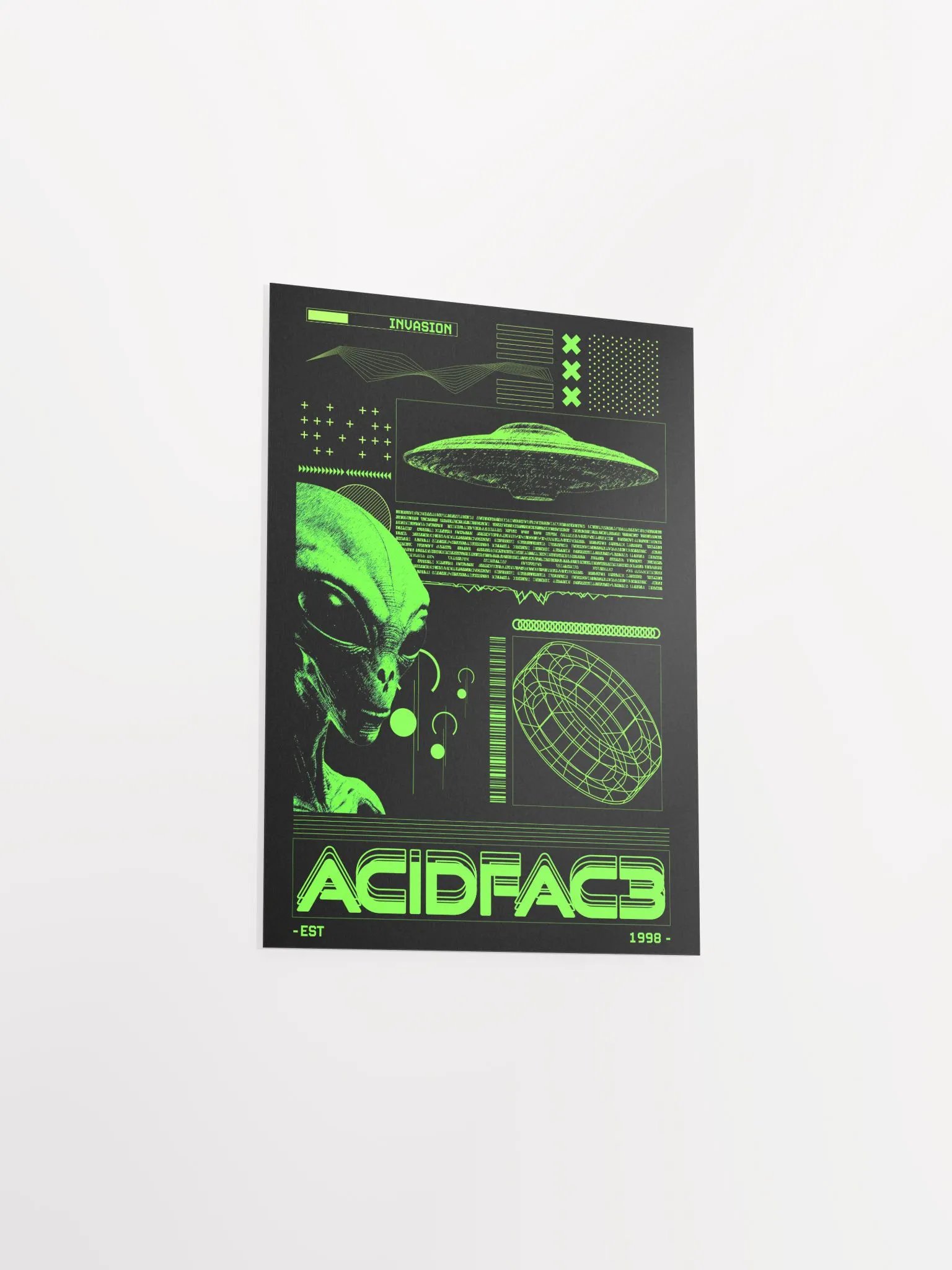 Acidfac3 alien future retro poster product image (31)
