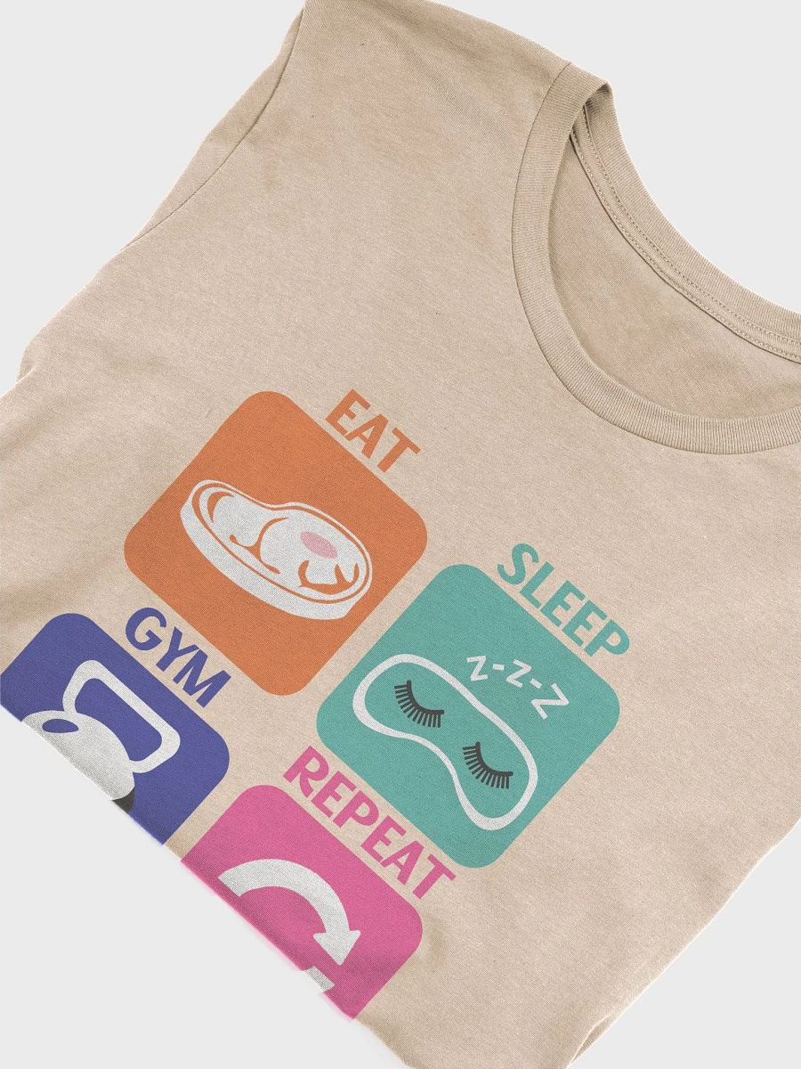 Eat Sleep Gym Repeat T-Shirt product image (45)