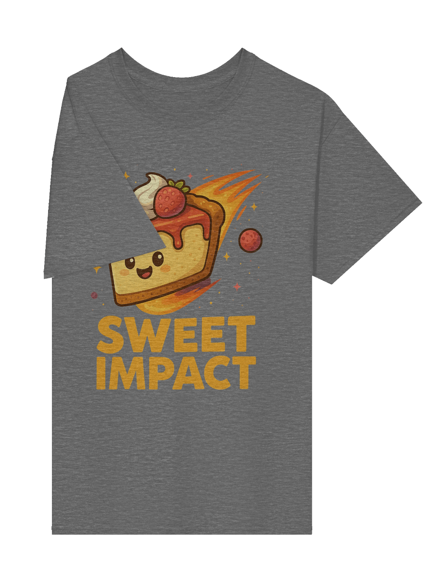 Sweet Impact Cheesecake T-Shirt | Kawaii Dessert Graphic Tee product image (22)