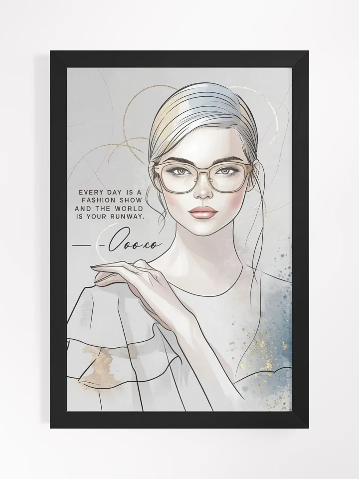 Chic Confidence Framed Poster product image (4)