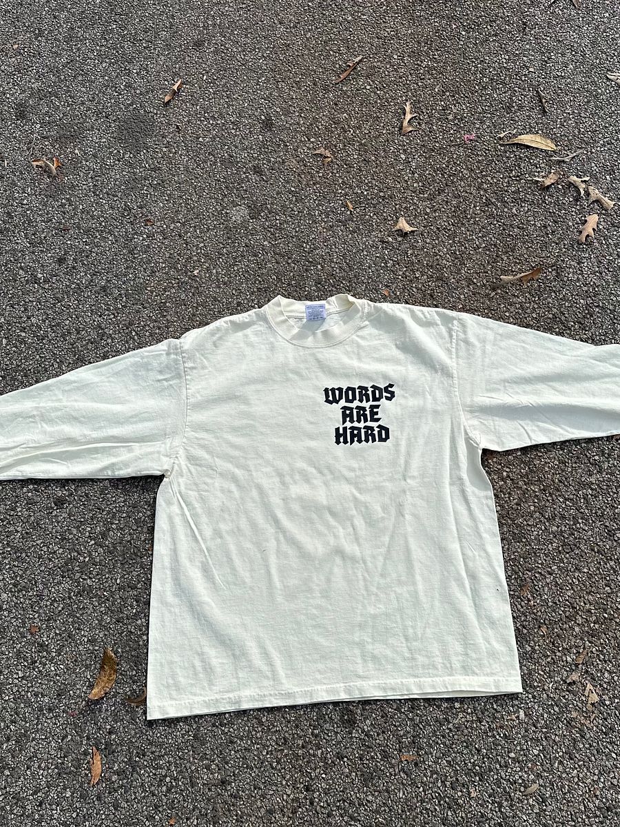 Words Are Hard/Words Over Whoopties Long Tee product image (6)