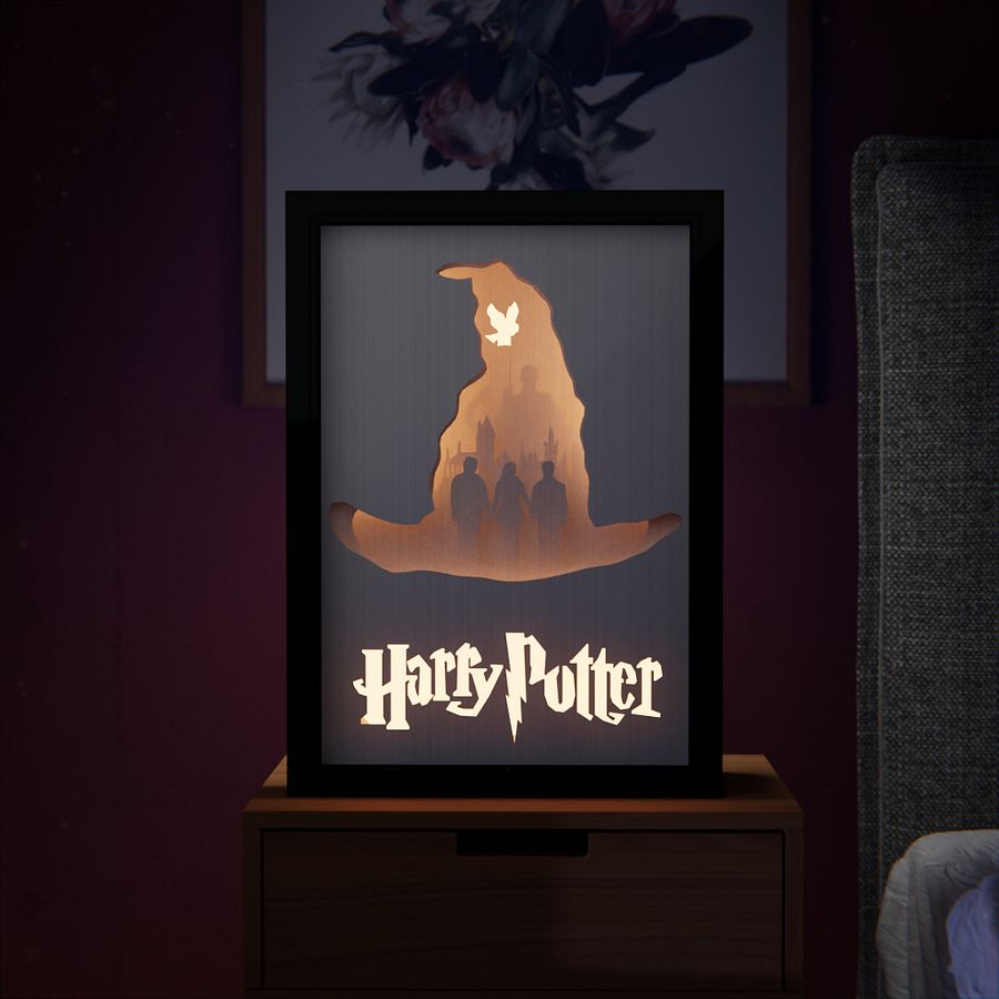 Harry Potter Hexagon-Rectangle Light Box Template 2 in 1 - PDF PNG SVG dXf +Video product image (3)