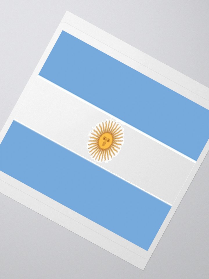 Exclusive Argentina Flag Kiss-Cut Stickers - High-Quality Vinyl, Multiple Sizes product image (5)