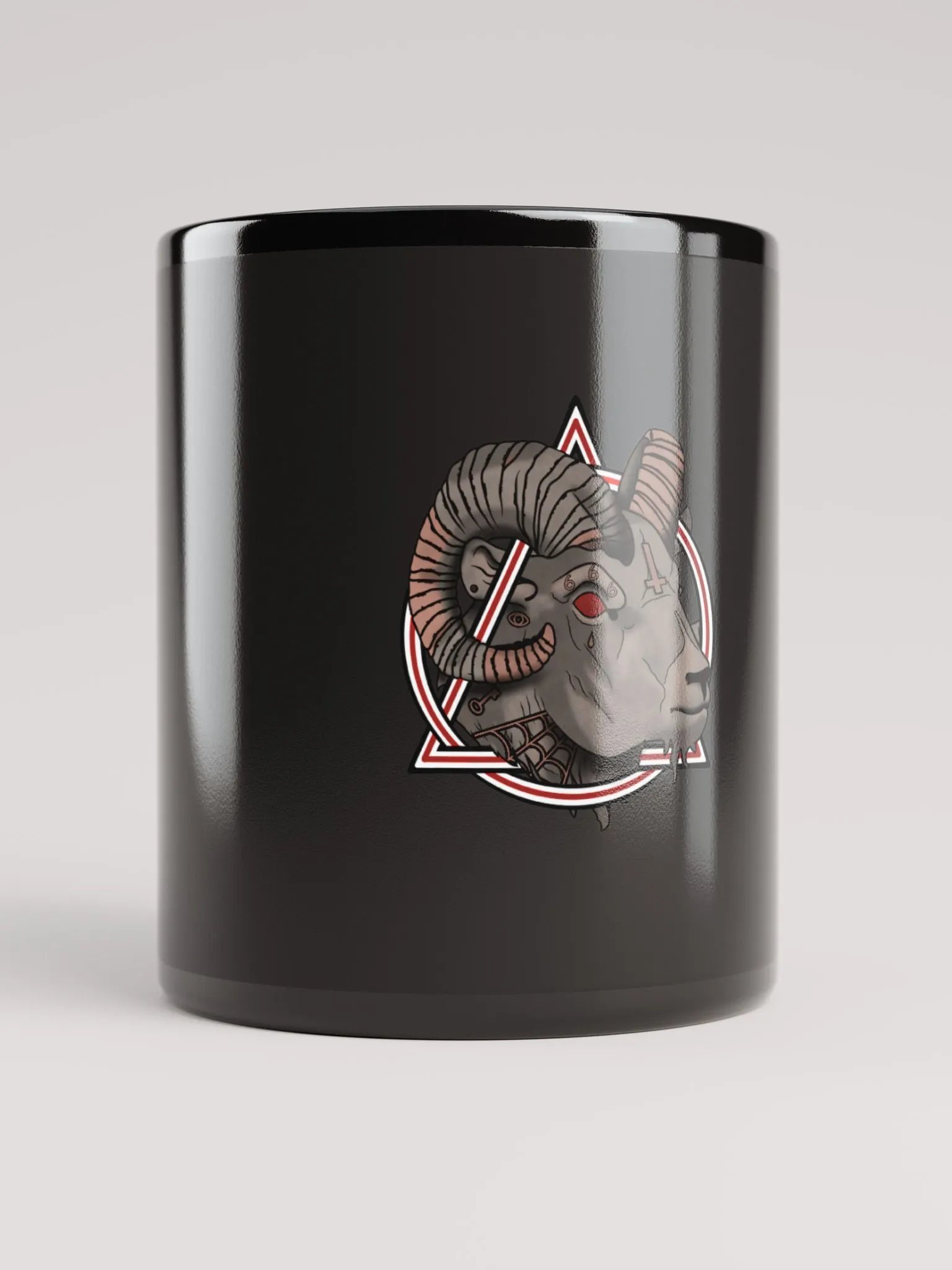 Mystical Ram's Head Glossy Mug product image (9)