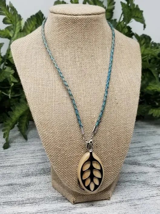 Leather Bolo Necklace | Handmade Accessory for Bellabeat Leaf Urban & Ivy product image (1)