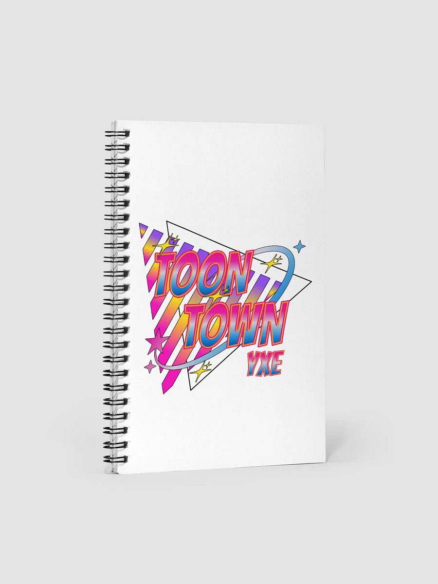 Toon Town Yxe Triangle Vibrant Retro Spiral Notebook product image (2)