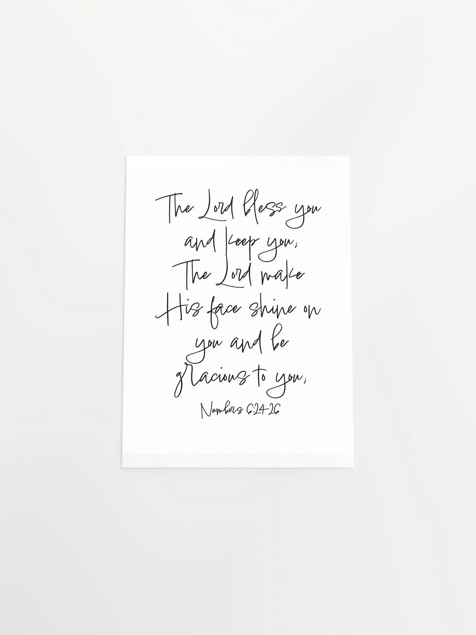 The Lord Make His Face Shine on You - Print product image (4)