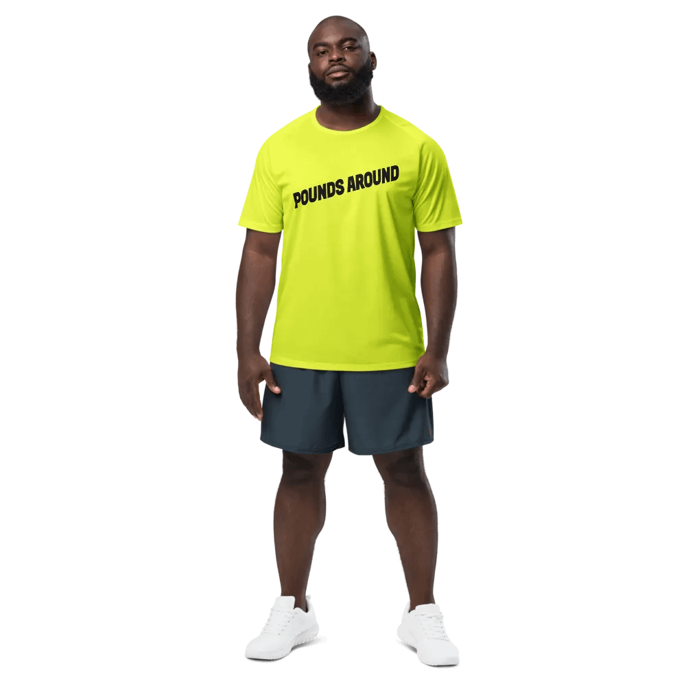 POUNDS AROUND YELLOW AND BLACK SPORTS SHIRT product image (4)