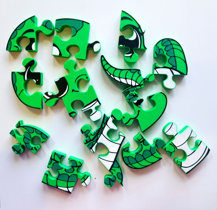 Snake 3D Printed Jigsaw Puzzle – Fun, Durable, & Kid-Friendly! product image (2)