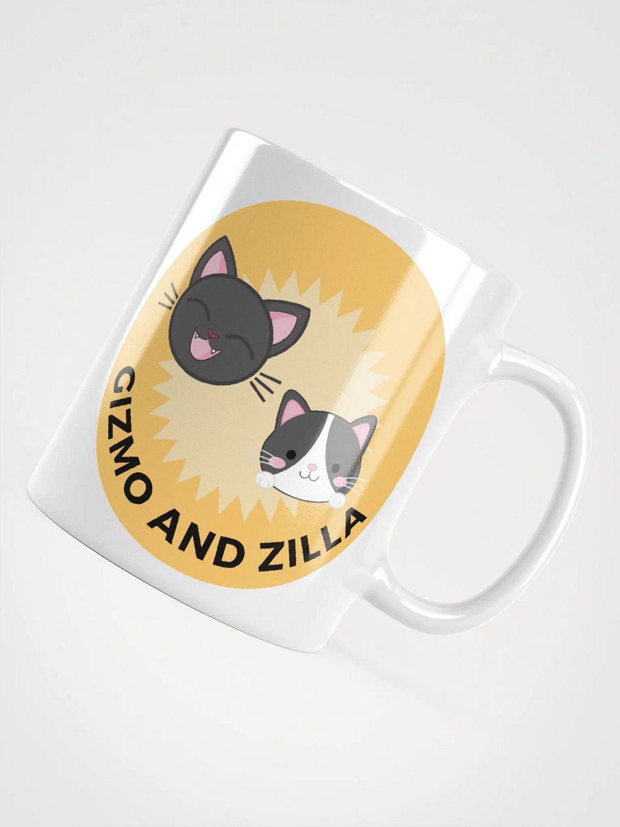 Gizmo and Zilla Smiling Cat Mug product image (4)