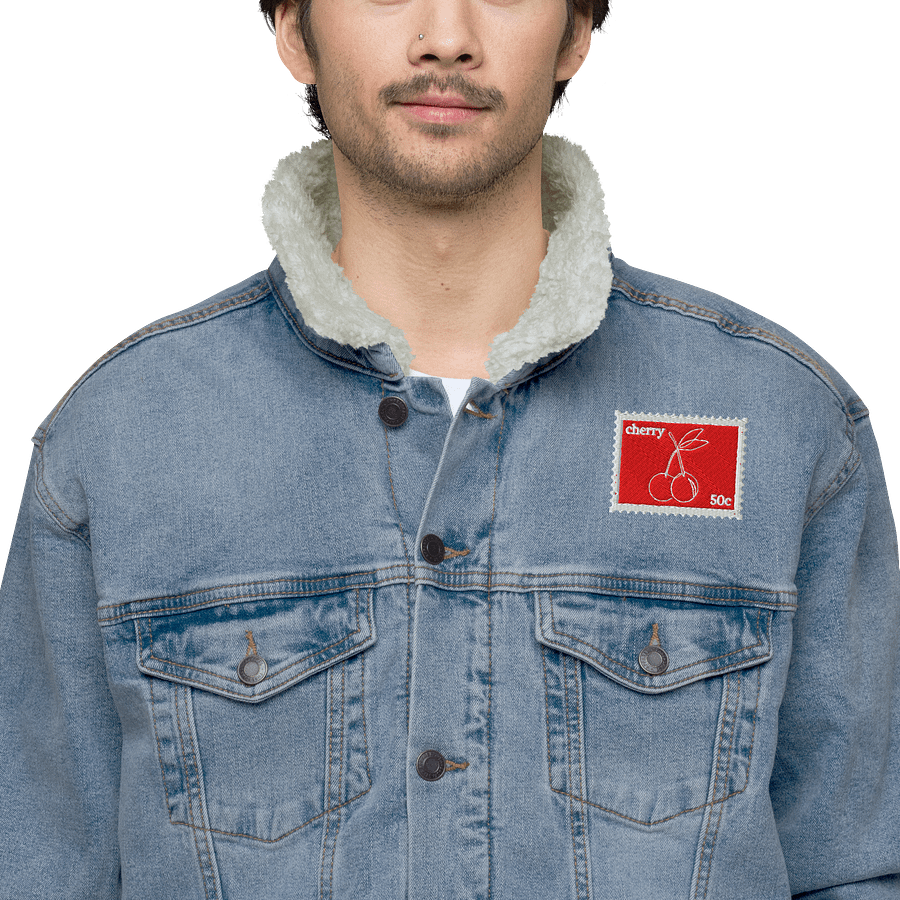 Cherry Sherpa Denim Jacket product image (9)