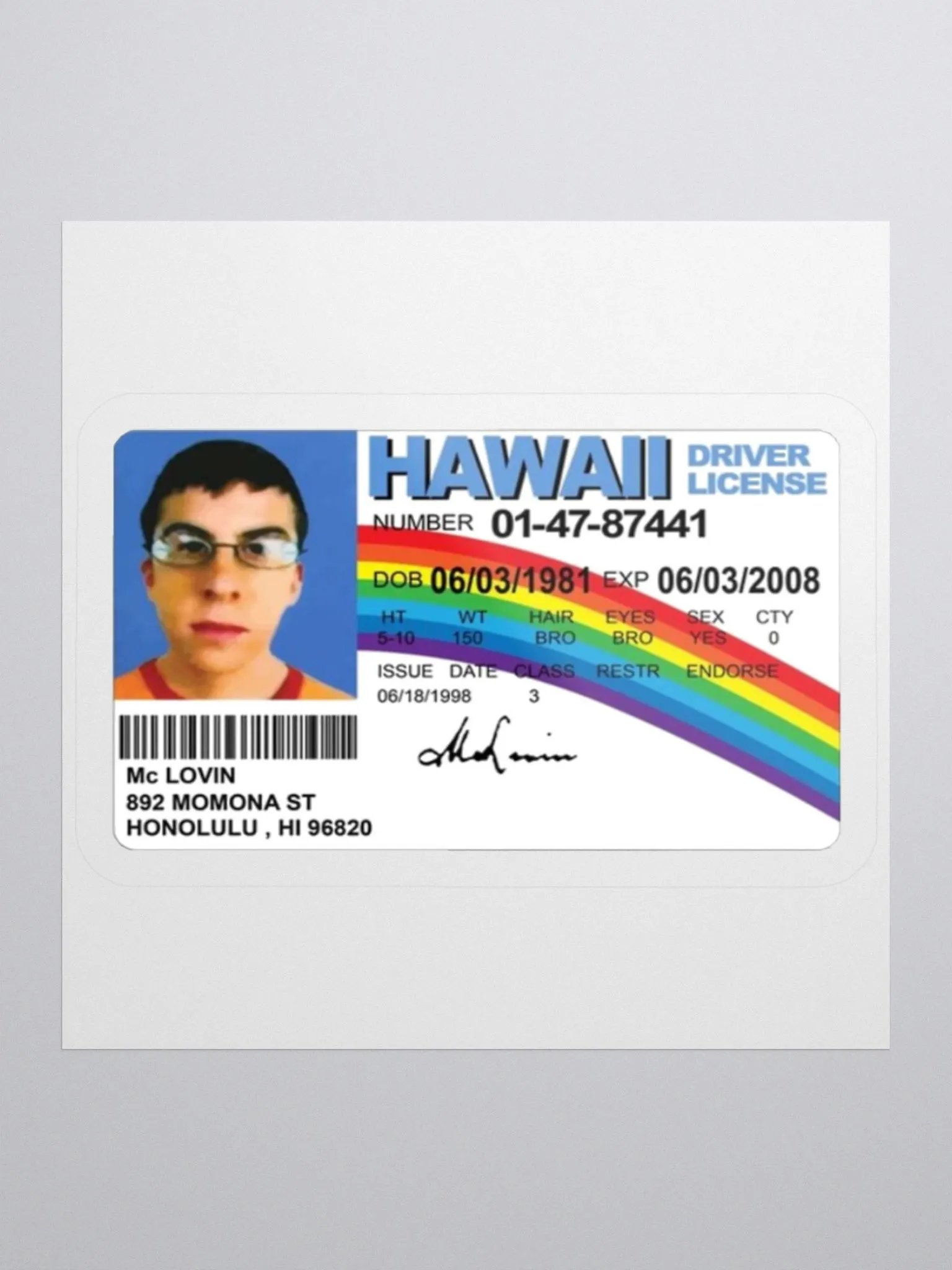SuperbadMcLovin ID Slap Sticker product image (1)