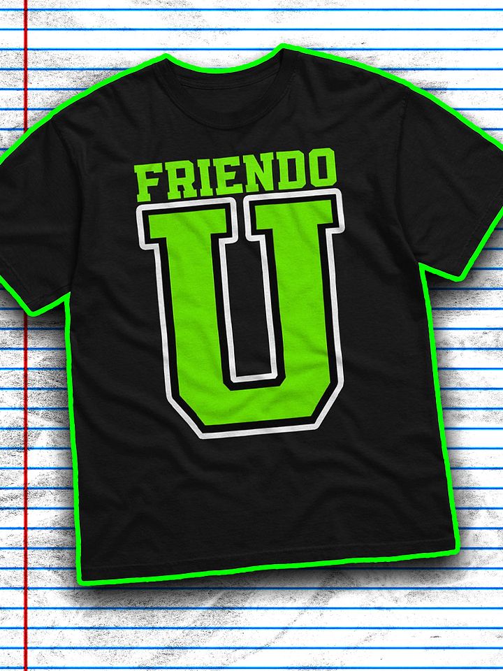 Friendo U Black Tee product image (1)