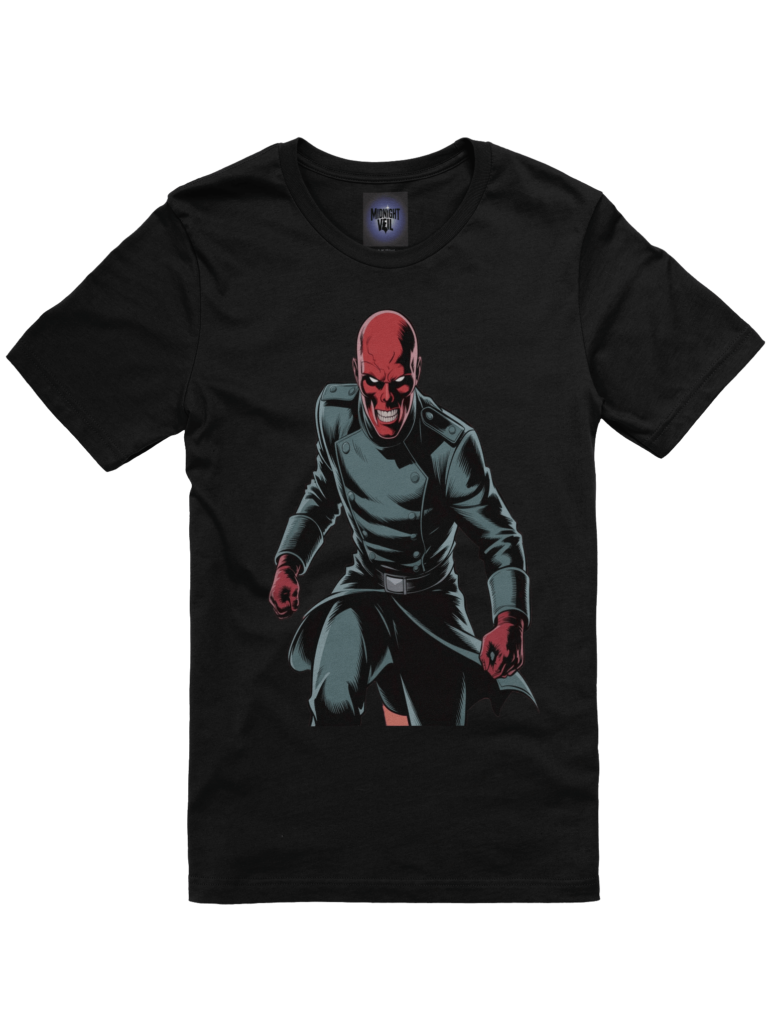Crimson Eclipse: Red Skull Supersoft Graphic T-Shirt product image (3)