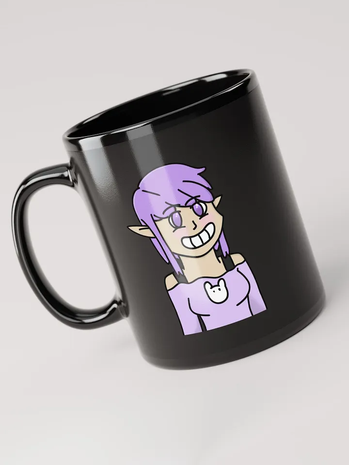 loki smiling black mug product image (1)