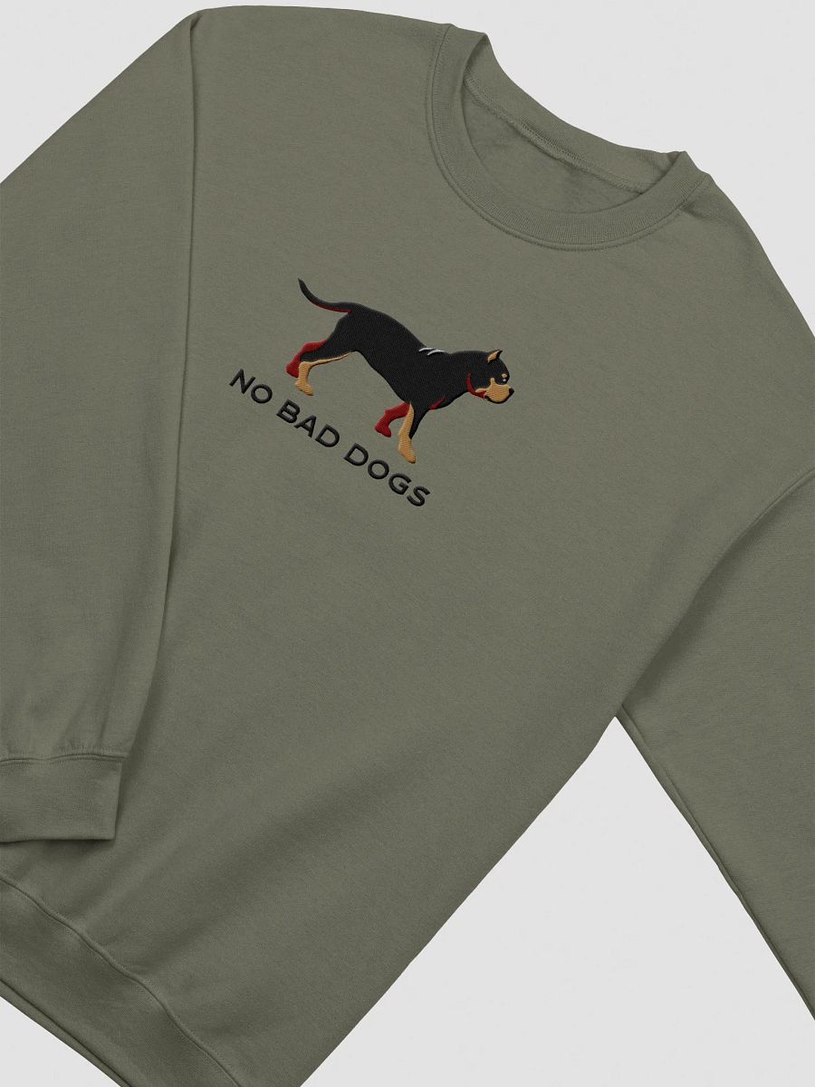 No Bad Dogs Sweatshirt (Embroidered) of an American Bully(Black & Tan) product image (9)