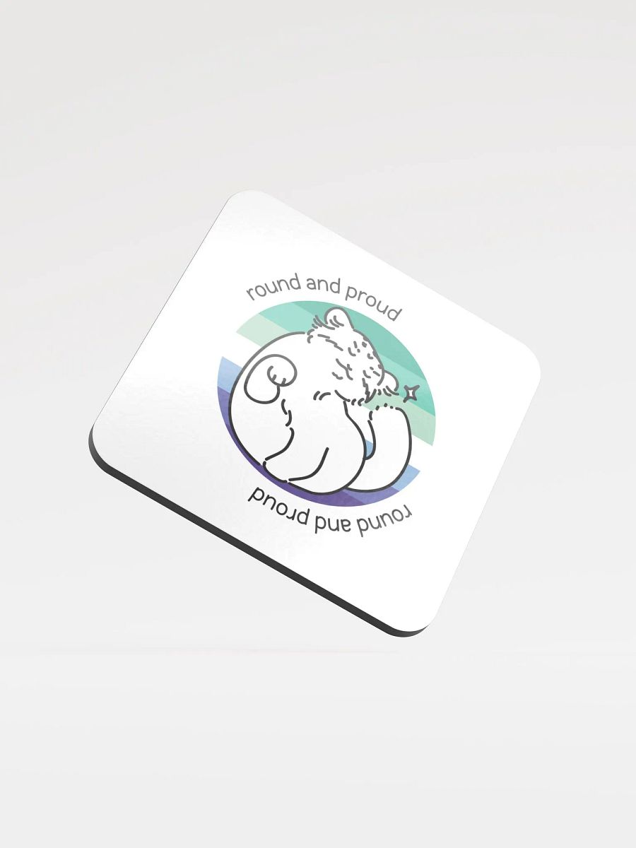 Round and Proud Manul Gay MLM Version - Coaster product image (1)