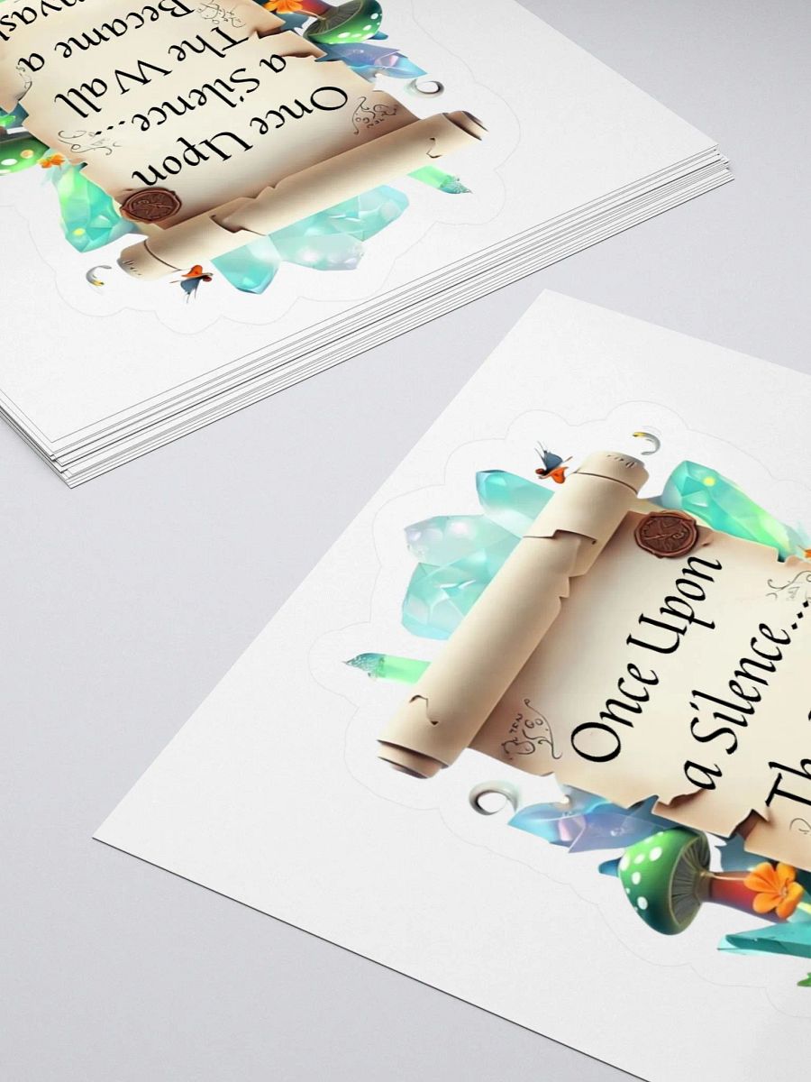 Funny Mom Sticker – ‘Once Upon A Silence, The Wall Became A Canvas!’ Parenting Humor Vinyl Decal product image (11)