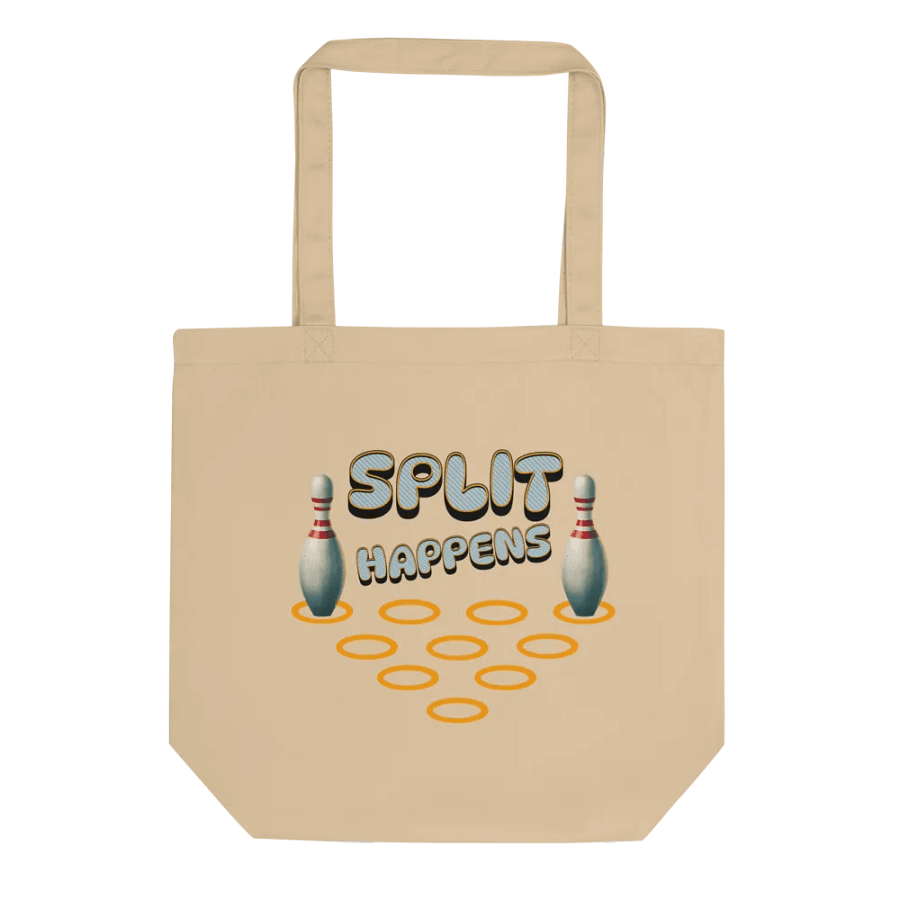 Split Happens 10pin Bowling Eco-Friendly Tote Bag product image (1)