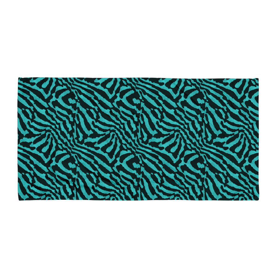 Teal Zebra Towel product image (1)