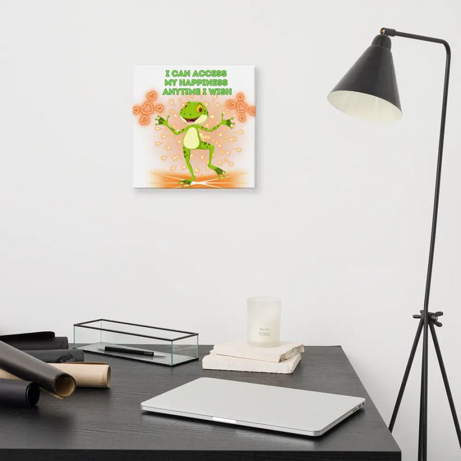 canva print happy frog wisdom quote product image (11)