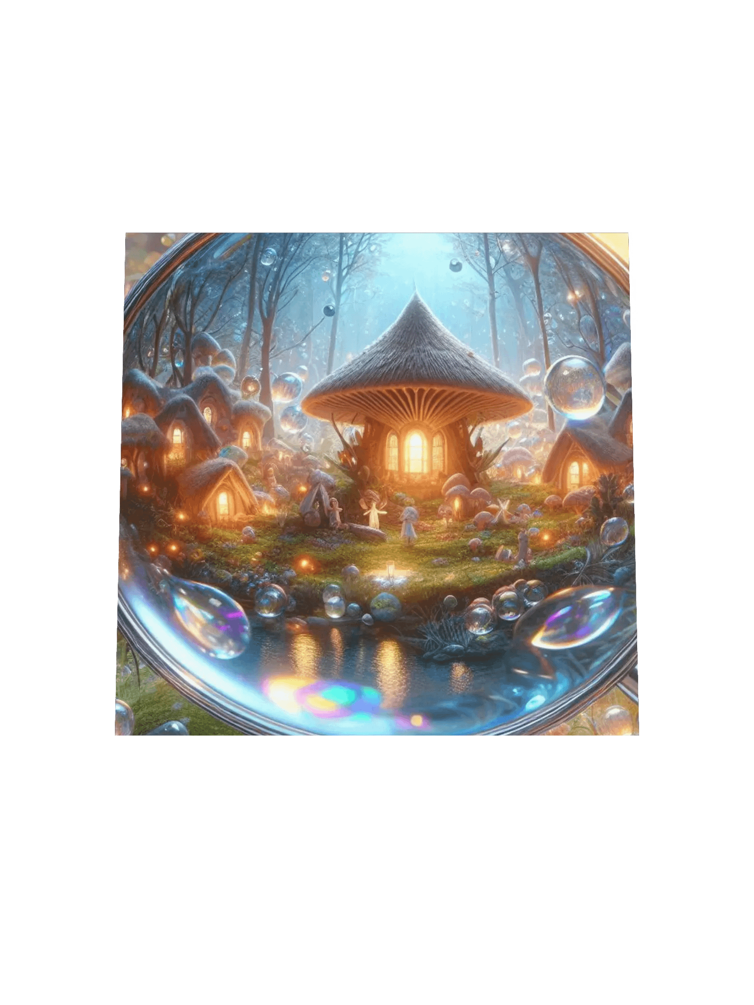 Magnifying Glass Fairy Village Enhanced Matte Paper Poster product image (17)