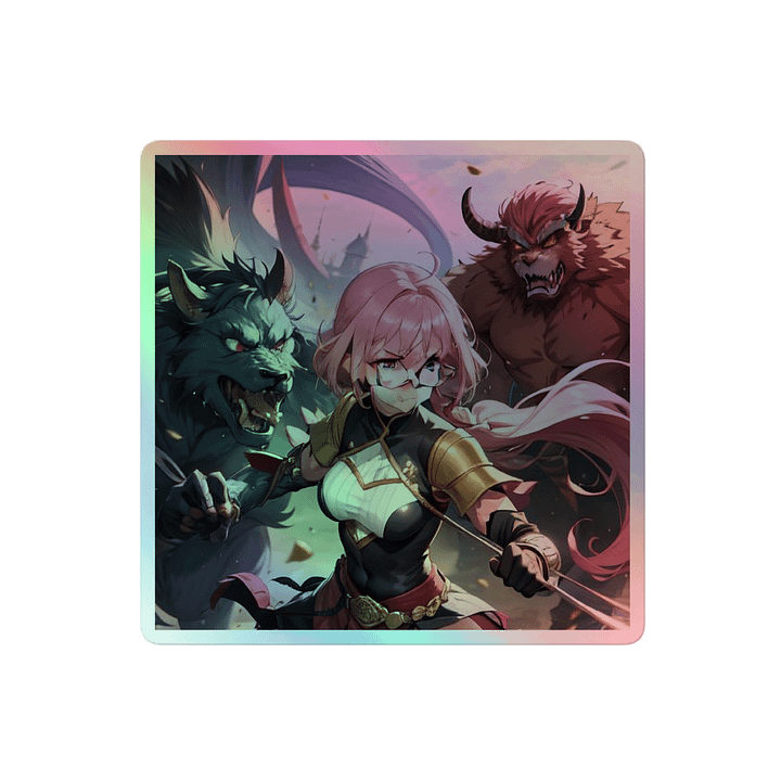 Pink K Warrior HOLOGRAPHIC" STICKERS product image (2)